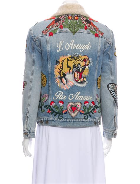 Gucci L'Aveugle Par Amour Denim Jacket 